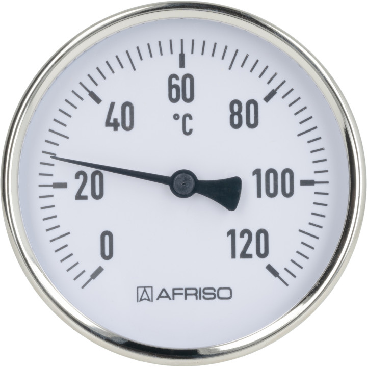 Termometr bimetaliczny BiTh 100, fi100 mm, 0÷120°C, L 63 mm