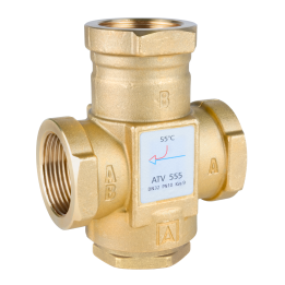 Zawór temperaturowy ATV 555, DN32, Rp1 1/4", kvs 9, 55°C – Afriso