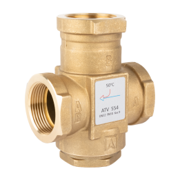 Zawór temperaturowy ATV 554, DN32, Rp1 1/4", Kvs 9, 50°C – Afriso