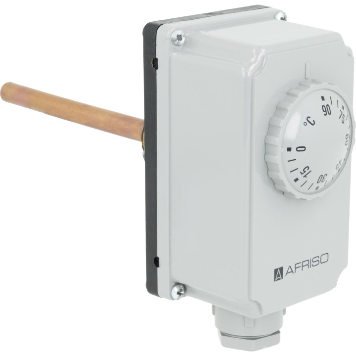 Termostat zanurzeniowy TC2, 0÷90°C, nastawa zewnętrzna, przyłącze