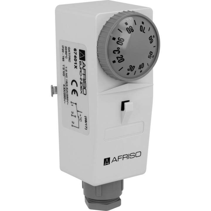 Termostat przylgowy BRC, 20÷90°C, nastawa zewnętrzna – Afriso
