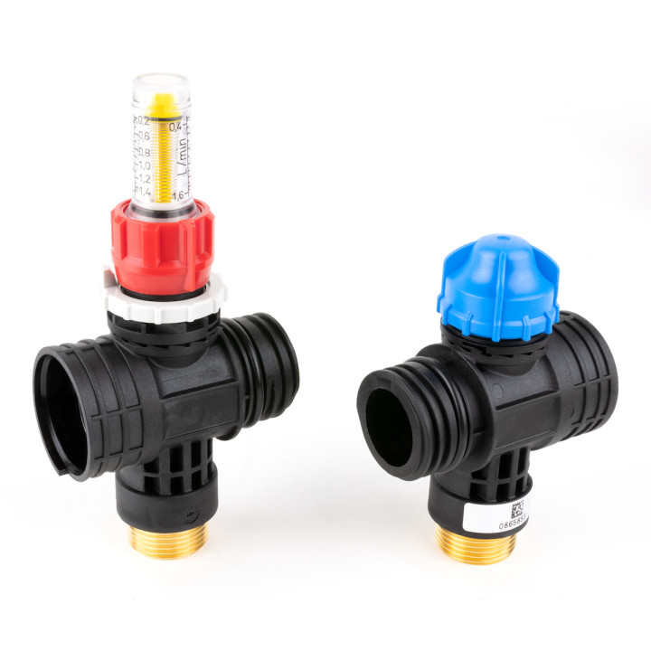 Rozszerzenie rozdzielacza ProCalida EF1 lub EF1 K o 1 obieg, przepływomierz 0,2÷1,6 l/min