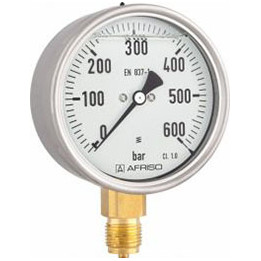 Manometr glicerynowy RF 100 Gly, D701, fi100 mm, 0÷60 bar, G1/2"