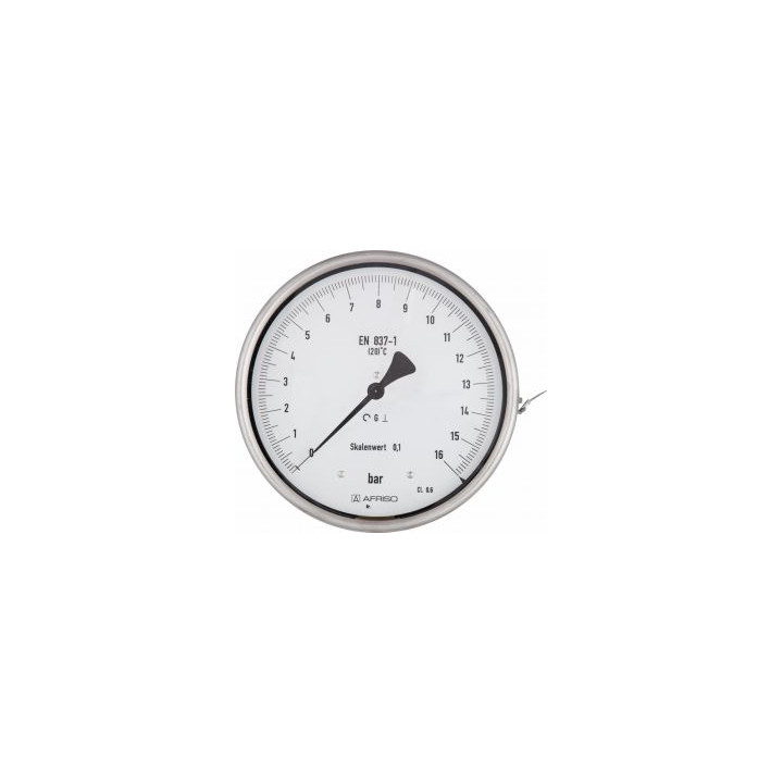 Manometr precyzyjny RF 160 F D 401, fi 160 mm, 0÷1 bar, 1/2" rad