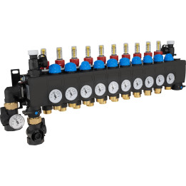 ProCalida CC 1 na 10 obiegów grzewczych, rotametry 0,75÷3,75