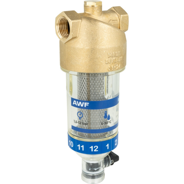 Filtr do wody AWF 110 z płukaniem ręcznym, GW G1/2'' – Afriso