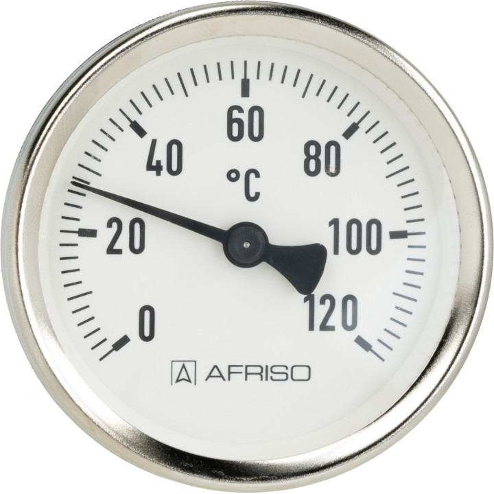 Termometr bimetaliczny przylgowy ATh 63 F, fi63 mm, 0÷120°C, do