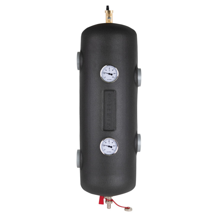 Sprzęgło hydrauliczne ocieplone BLH 822, 200 kW, 4x GW G2", 6x GW G1/2" odpowietrznik automatyczny, zawór spustowy, termometry, 