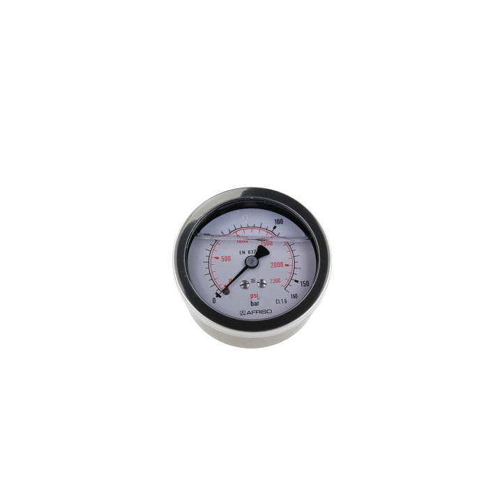 Manometr glicerynowy RF 63 Gly, D711, fi63 mm, 0÷160 bar, G1/4", ax, kl. 1,6