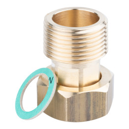 Śrubunek do zaworów AZV, GW G3/4" × R3/4", uszczelka – Afriso