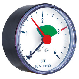 Manometr grzewczy HZ 63, fi63 mm, 0÷4 bar, G3/8", ax kl. 2,5