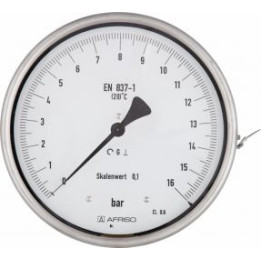 Manometr precyzyjny RF 160 F D 402, fi 160 mm, 0÷16 bar, 1/2"