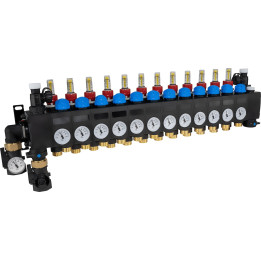 ProCalida CC 1 na 12 obiegów grzewczych, rotametry 0,75÷3,75