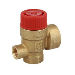 Zawór bezpieczeństwa do c.o. MS z wyjściem na manometr GW G1/4"