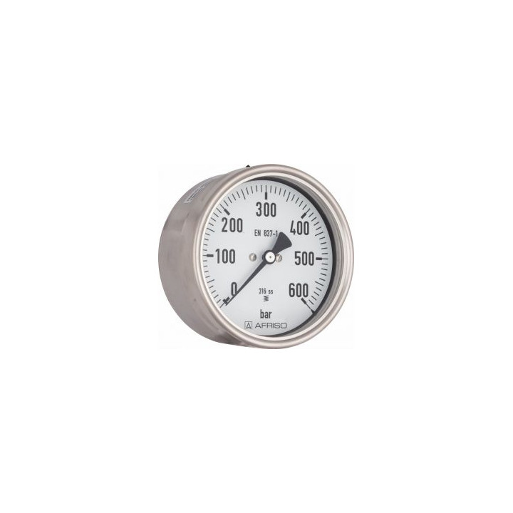 Manometr chemiczny RF 160 Ch, D412, fi160 mm, 0÷100 bar, G1/2", exc, kl. 1,0
