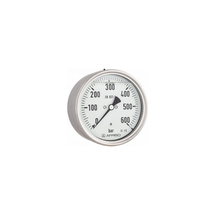 Manometr glicerynowy RF 160 Gly, D811, fi160 mm, 0÷160 bar, G1/2", exc, kl. 1,0