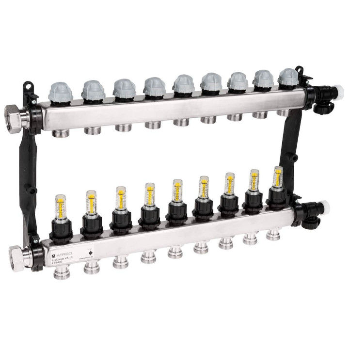 ProCalida VA 1C ze stali nierdzewnej, 9 obiegów, nakrętki G1'', 0,5 ÷ 4,0 l/min