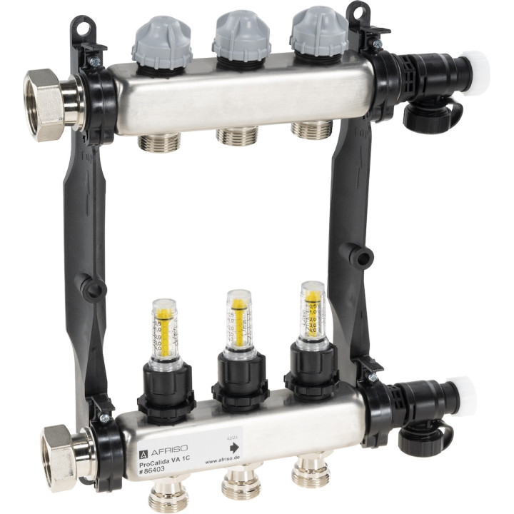ProCalida VA 1C ze stali nierdzewnej, 3 obiegi, nakrętki G1'', 0,5 ÷ 4,0 l/min