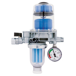 Filtr oleju zintegrowany z odpowietrznikiem FloCo-TOP-2KM Si, 2x G3/8", GW G3/8", wkład z tworzywa