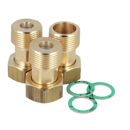 Zestaw śrubunków do zaworu ATM, 3x nakrętka G3/4" x R3/4", 2