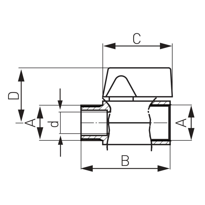 Zawór kulowy mini gw-gw 3-8" – Ferro