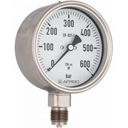 Manometr chemiczny RF 160 Ch, D402, fi160 mm, 0÷600 bar, G1/2", rad, kl. 1,0