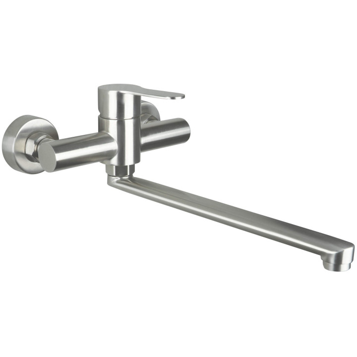 Bateria kuchenna ścienna obrotowa stal lupo BLU F80M – Deante