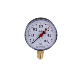 Manometr standardowy RF 100, D201, fi100 mm, 0÷0,6 bar, G1/2"