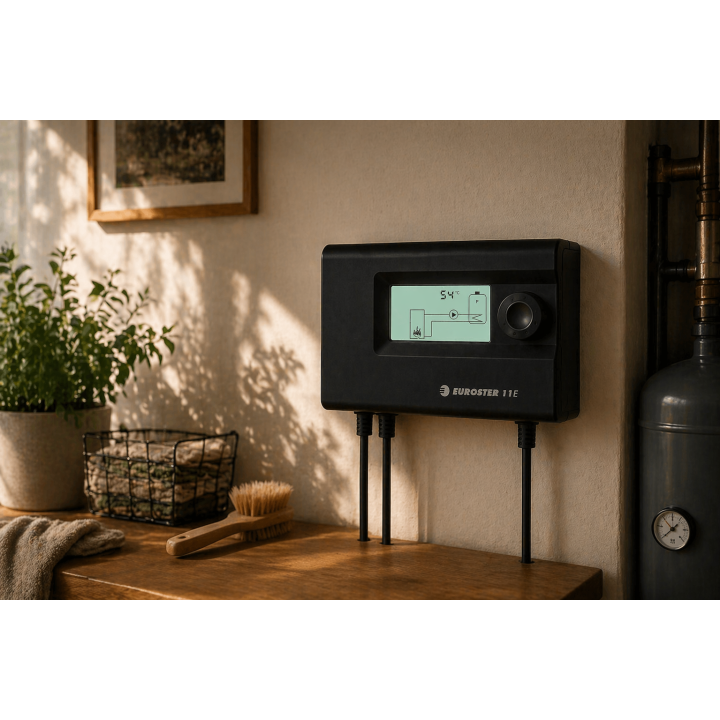 Euroster 11E Sterownik Pompy CO CWU Programowalny Anty Stop LCD