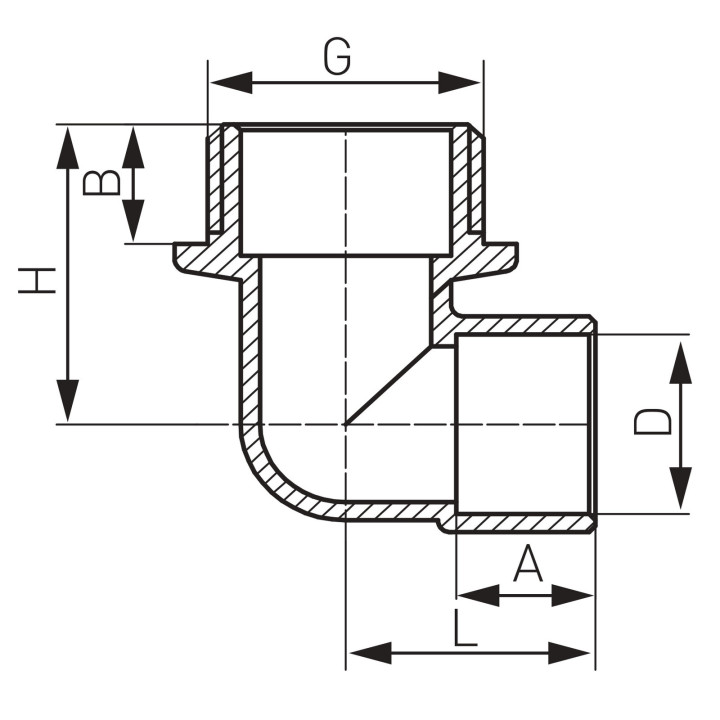 Kolanko przejściowe do wlutowania GZ 15 X 1-2" – Ferro