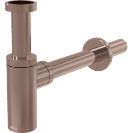 Półsyfon umywalkowy DN32 design, RED gold-mat szczotkowany