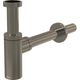 Półsyfon umywalkowy DN32 design, nickel-mat szczotkowany