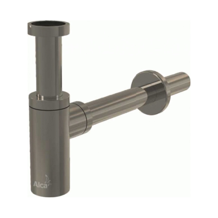 Półsyfon umywalkowy DN32 design, nickel-mat szczotkowany