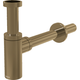 Półsyfon umywalkowy DN32 design, gold-mat szczotkowany