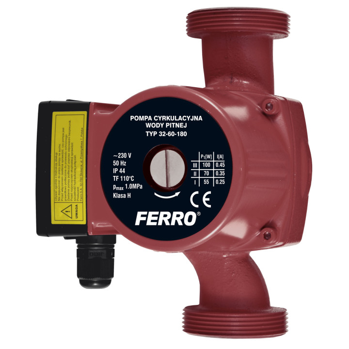 Pompa cyrkulacyjna do CWU 32-60-180 – Ferro