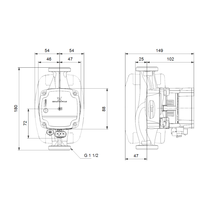 Pompa obiegowa do C.O. Grundfos alpha 1L 25-40-180