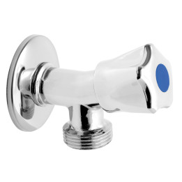 Zawór grzybkowy kątowy z rozetą, z zaworem zwrotnym 1-2"X3-4"