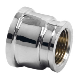 Mufa redukcyjna mosiężna 1-2" X 3-8" chromowana – Ferro
