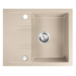 Mezzo II zlewozmywak granitowy 1-KOMOROWY z ociekaczem 48/58
