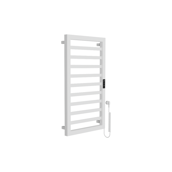 Brego Smart grzejnik łazienkowy elektryczny 91x50 cm, biały mat