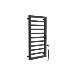 Brego Smart grzejnik łazienkowy elektryczny 91x50 cm, czarny mat