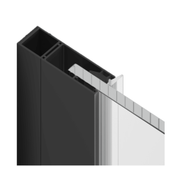 Rols profil poszerzający 15 mm, czarny mat