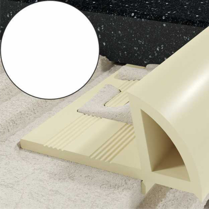Profil EN krawędziowy 7 mm długość 250 cm, PVC, biały – Excellent