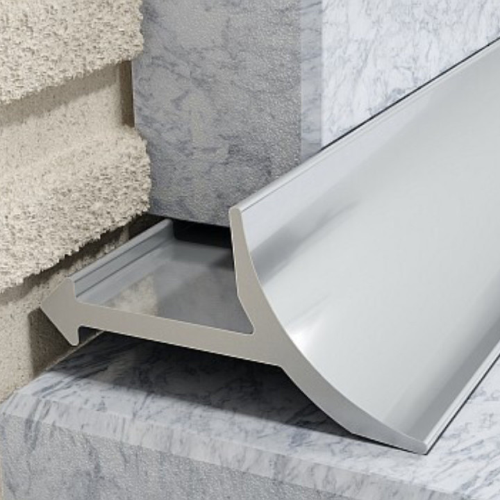 Profil W wewnętrzny 10 mm długość 250 cm aluminiowy, anodowany