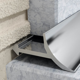 Profil W wewnętrzny 10 mm długość 250 cm aluminiowy, elektropoler