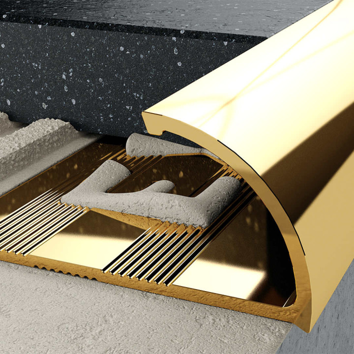 Profil C krawędziowy 10 mm długość 250 cm, aluminiowy