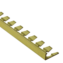 Profil L licowy prosty do gięcia 10 mm długość 250 cm, mosiężny