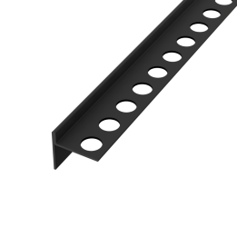 Profil brodzikowy 120 cm, spadkowy lewy stal nierdzewna, czarny
