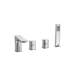 Keria bateria wannowa 4 otworowa, chrom