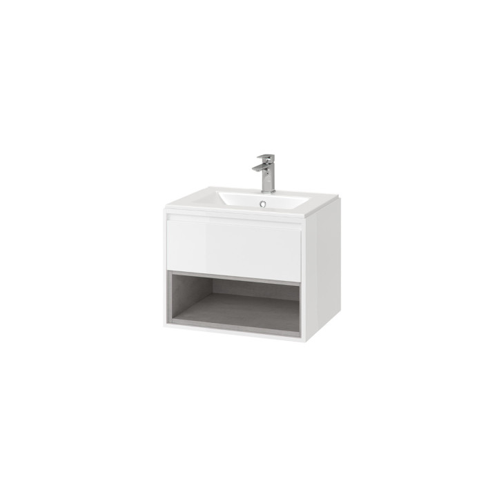 Tuto Szafka P/U 70 Biały/Beton – Excellent